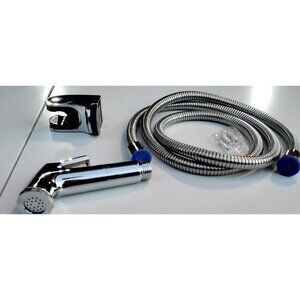Stainless Steel Handheld Bidet Sprayer Kit With Hose & Wall Mount